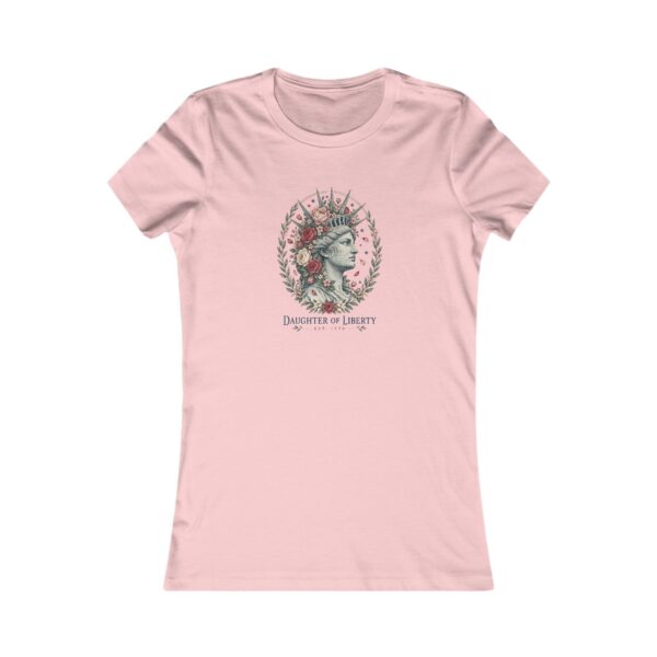 Daughter of Liberty Women's Fitted Tee, Pink
