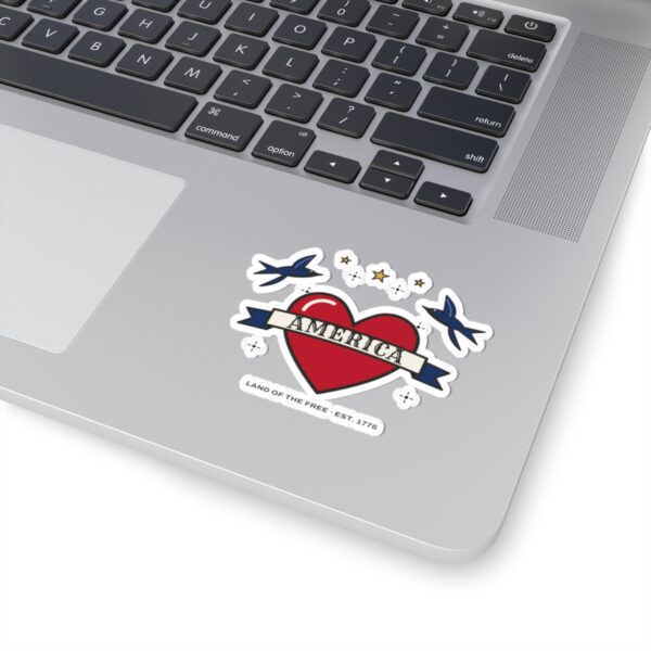 American Traditional Tattoo Heart Sticker