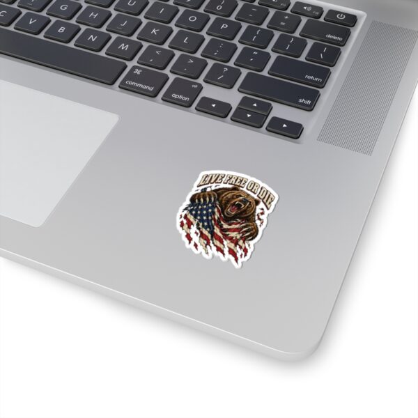 Live Free or Die Grizzly Sticker