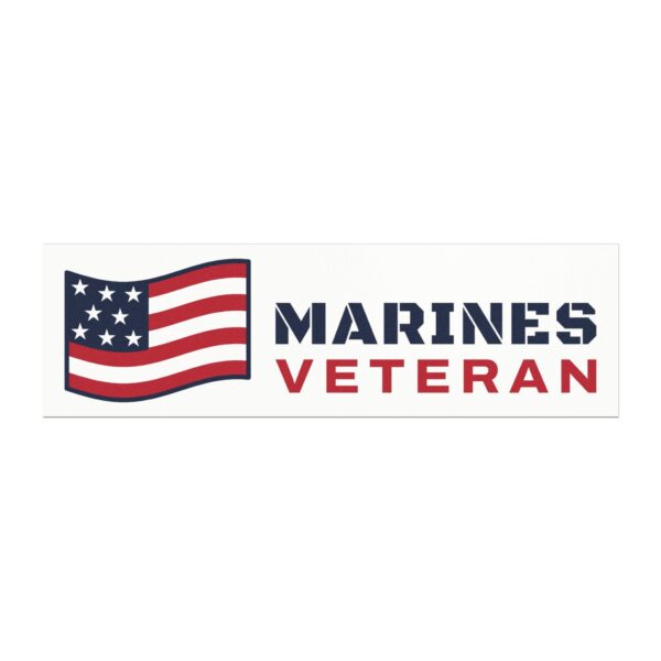 Marines Veteran Flag Car Magnet