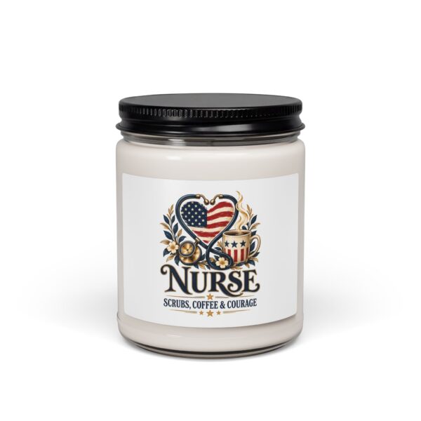 Nurse Scrubs Coffee and Courage Soy Candle