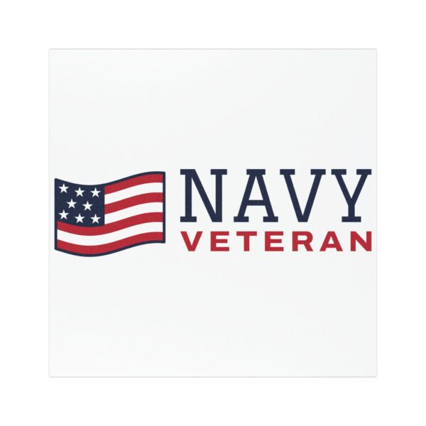 Navy Veteran Flag Car Magnet