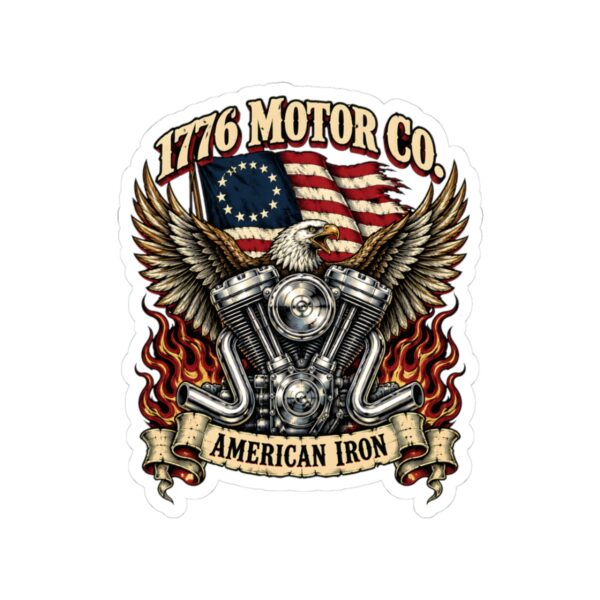 1776 Motor Co. American Iron Sticker