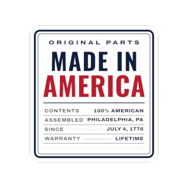 Made in America Sticker