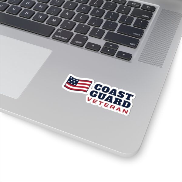 Coast Guard Veteran Flag Sticker