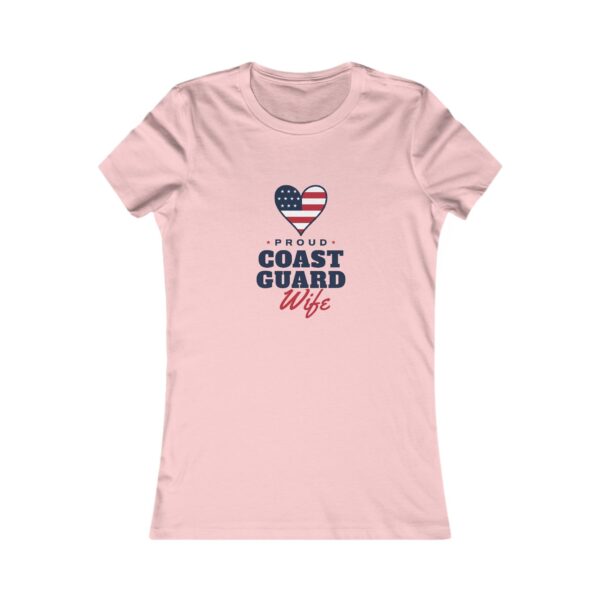 Proud Coast Guard Wife Women's Fitted Tee, Pink