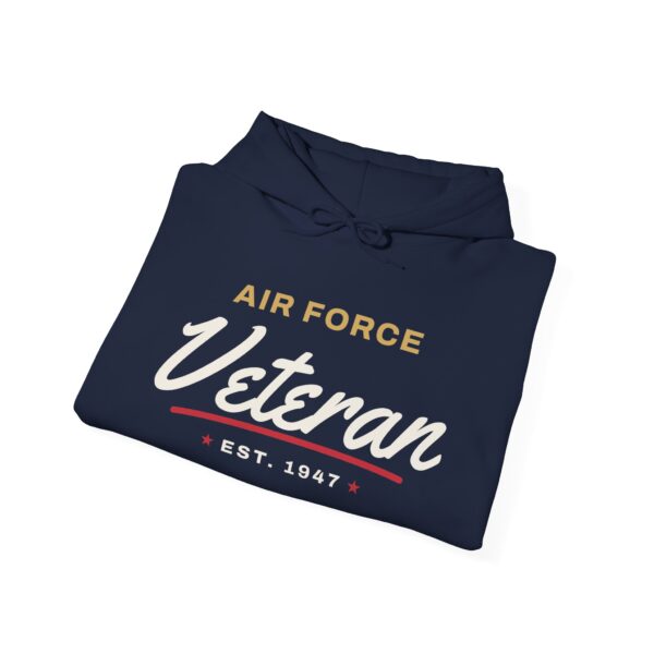 Air Force Veteran Script Hoodie, Navy