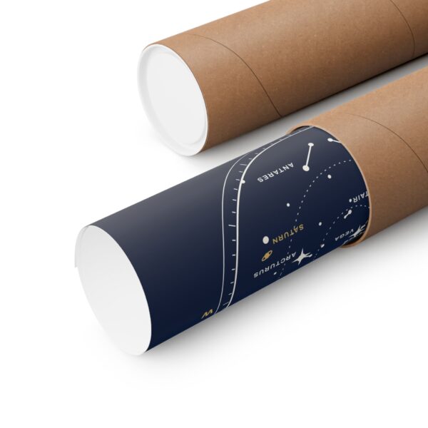 The Sky Over Philadelphia Star Map Print Poster