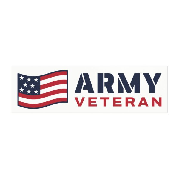 Army Veteran Flag Car Magnet