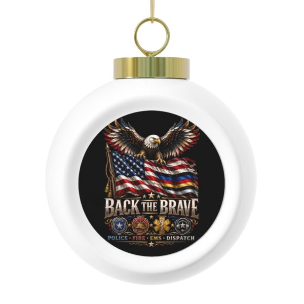 Back the Brave Globe Christmas Ornament