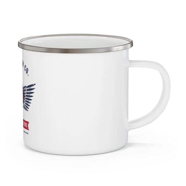 1776 Motor Co. Winged Skull Enamel Camp Mug