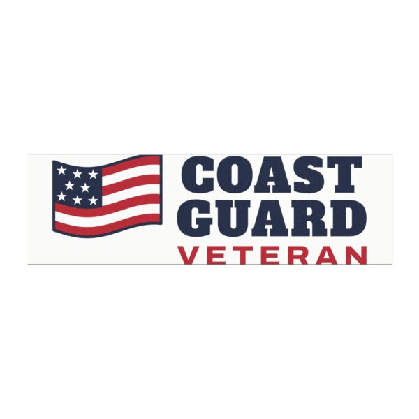 Coast Guard Veteran Flag Car Magnet