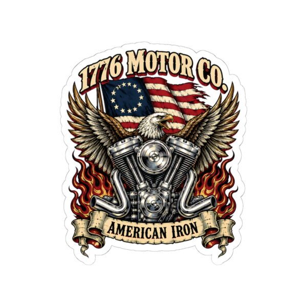 1776 Motor Co. American Iron Sticker