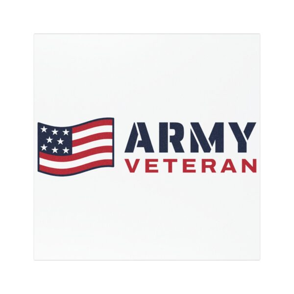 Army Veteran Flag Car Magnet
