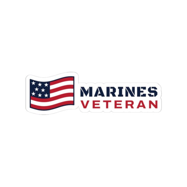 Marines Veteran Flag Sticker