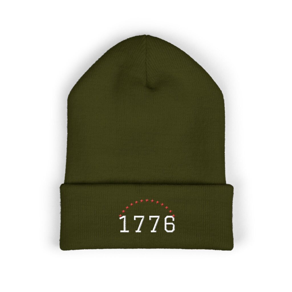 1776 Stars Embroidered Beanie
