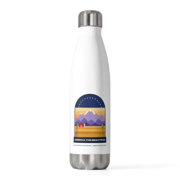 America the Beautiful Vintage Poster Water Bottle