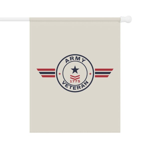 Army Veteran Patch Garden Flag