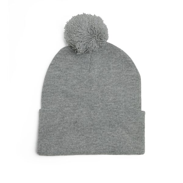 Army Veteran Flag Pom-Pom Beanie, Heather Grey