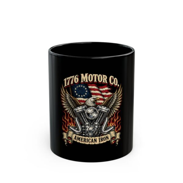 1776 Motor Co. American Iron Black Mug