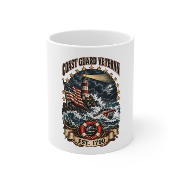 Coast Guard Veteran Lighthouse Mug