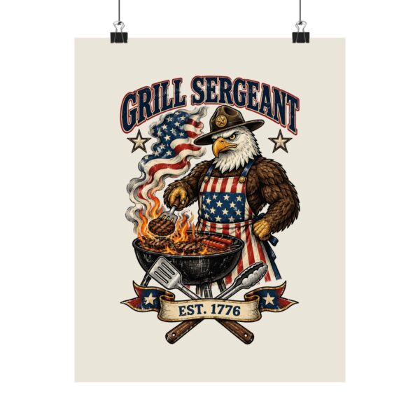 Grill Sergeant Eagle Poster