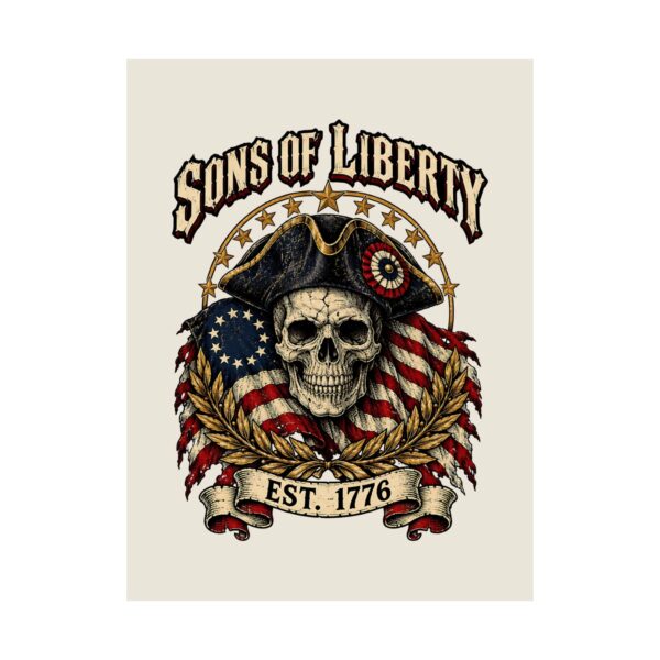 Sons of Liberty Skull Poster