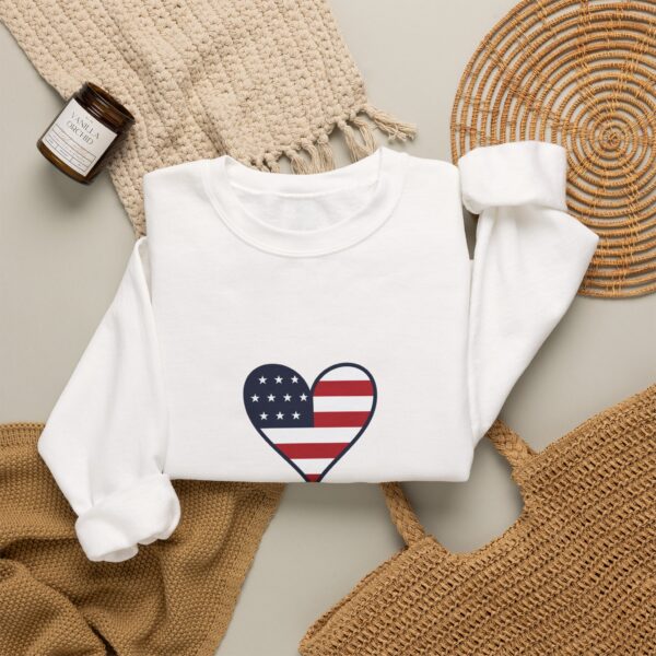 Proud Air Force Mom Crewneck Sweatshirt, White