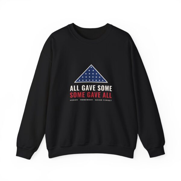 All Gave Some, Some Gave All Crewneck Sweatshirt, Black