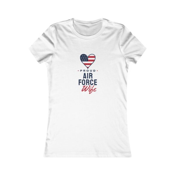 Proud Air Force Wife Women's Fitted Tee, White