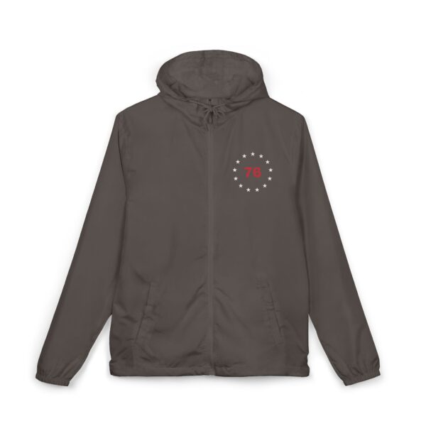 Thirteen Star 76 Seal Full-Zip Windbreaker, Front & Back