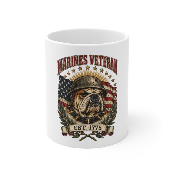 Marines Veteran Bulldog Mug