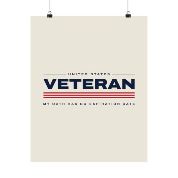 Veteran My Oath Has No Expiration Date Poster