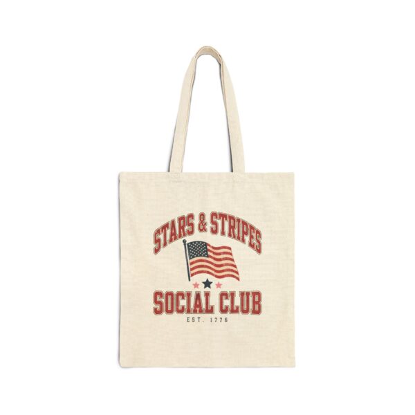 Stars & Stripes Social Club Tote Bag, Natural