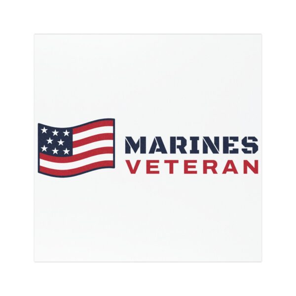 Marines Veteran Flag Car Magnet