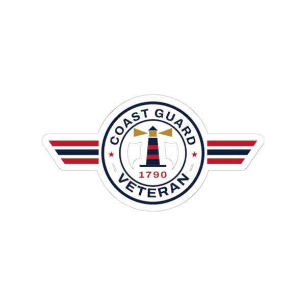 Coast Guard Veteran Patch Sticker