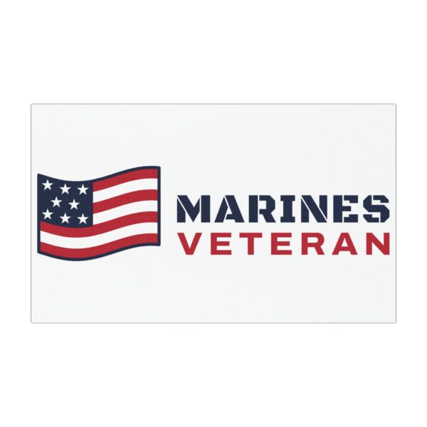Marines Veteran Flag Car Magnet
