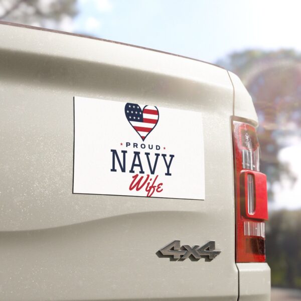 Proud Navy Wife Car Magnet
