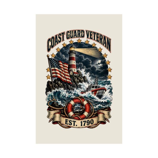 Coast Guard Veteran Lighthouse Poster