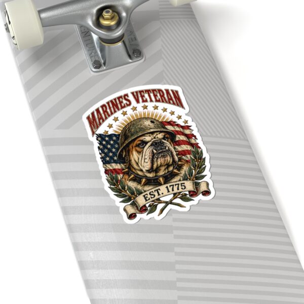 Marines Veteran Bulldog Sticker