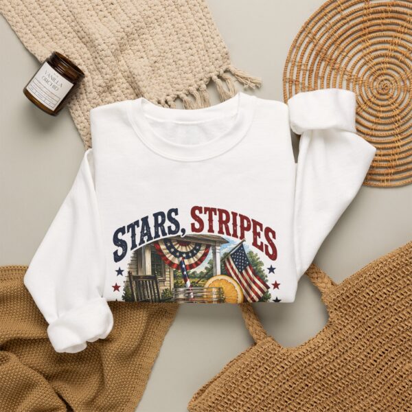 Stars, Stripes & Sweet Tea Crewneck Sweatshirt, White