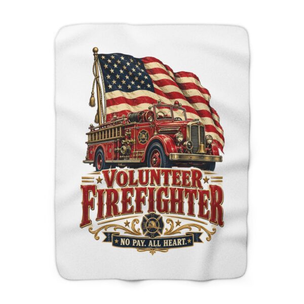 Volunteer Firefighter Sherpa Fleece Blanket