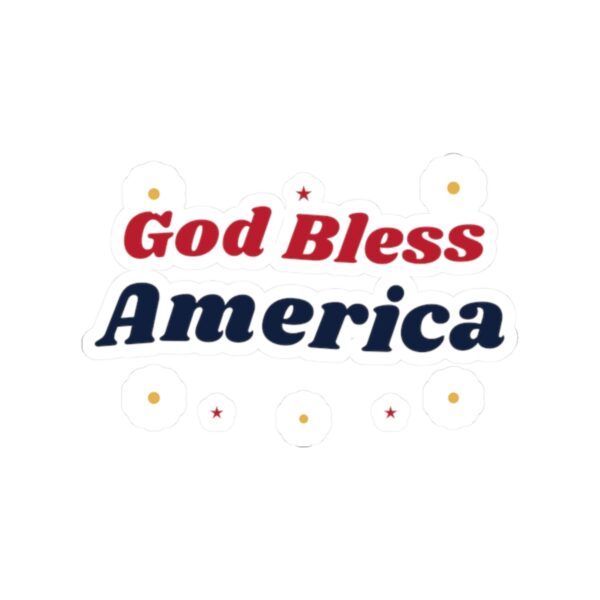 God Bless America Groovy Daisy Sticker