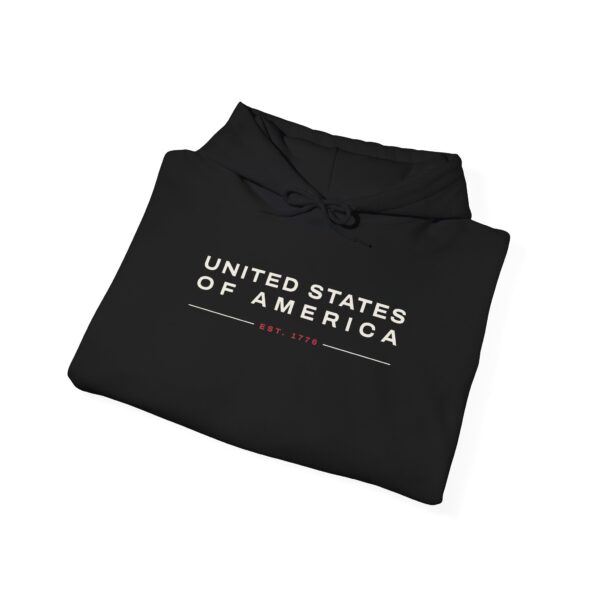 United States of America Est. 1776 Hoodie, Black