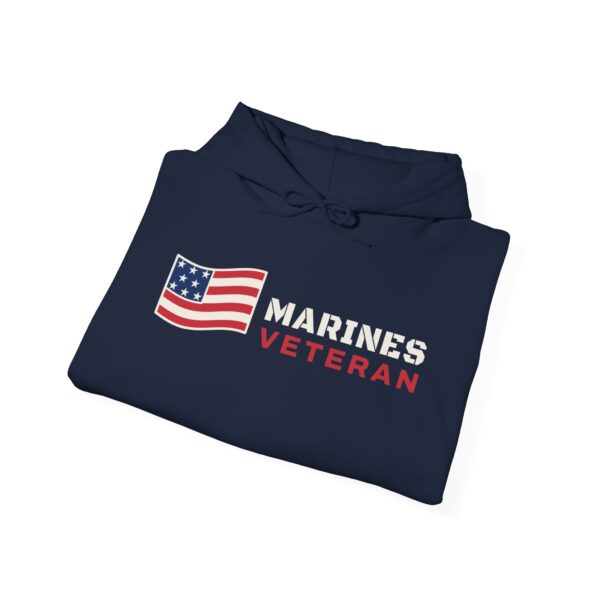 Marines Veteran Flag Hoodie, Navy
