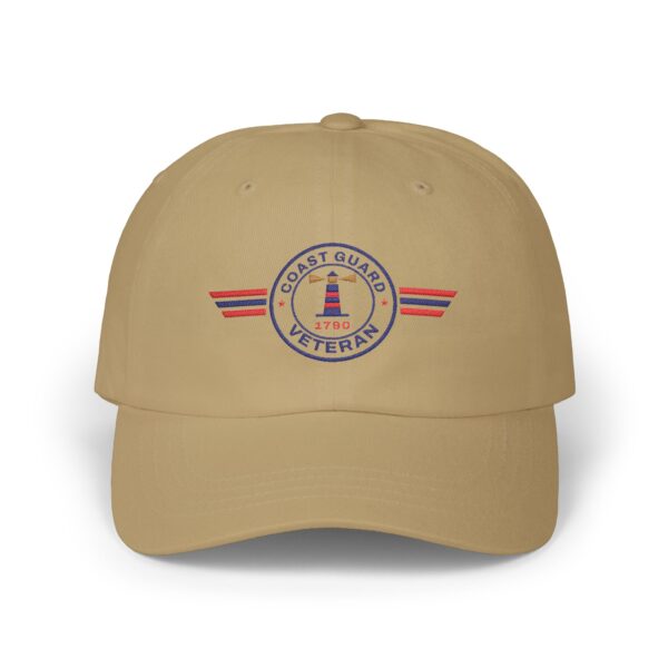 Coast Guard Veteran Patch Dad Hat, Khaki