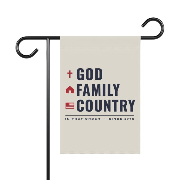 God Family Country Garden Flag