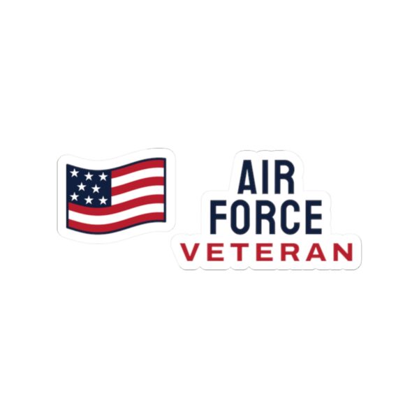 Air Force Veteran Flag Sticker