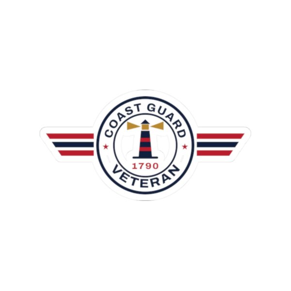 Coast Guard Veteran Patch Sticker