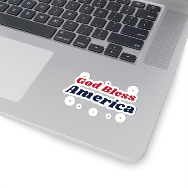 God Bless America Groovy Daisy Sticker